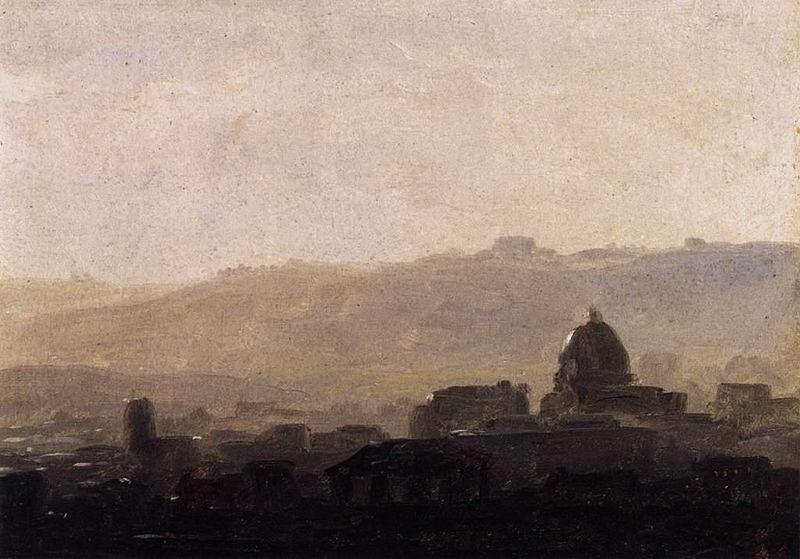 Pierre-Henri de Valenciennes View of Rome in the Morning oil painting image